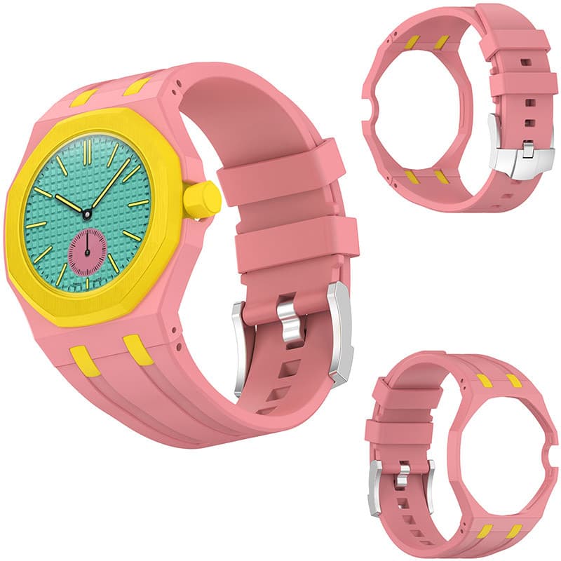 Pulseira Integrada Moderna Para Swatch X Ap Royal Pop Watch Conjunto De Capa De Silicone Macio Original PC