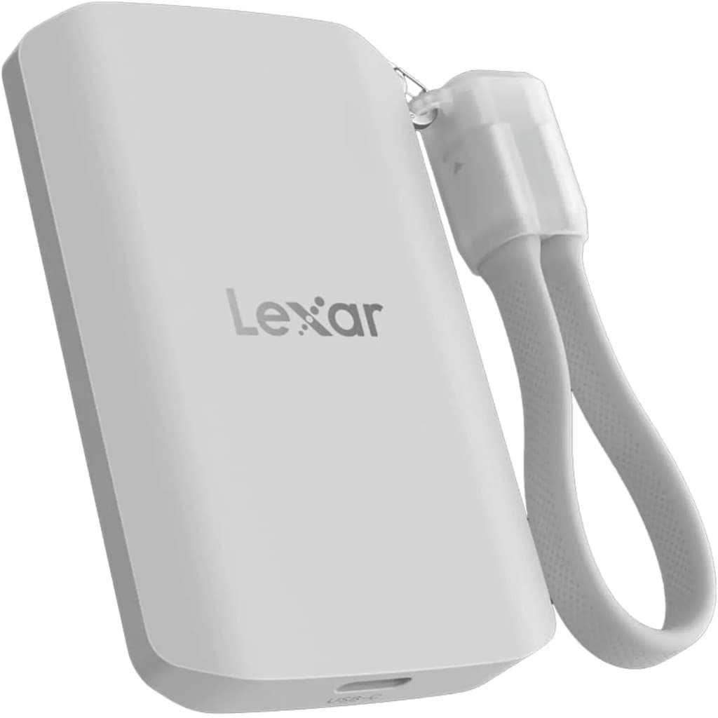 SSD Portátil Lexar ES5 Magnético 1TB USB-C 2000MB/s (Prata)