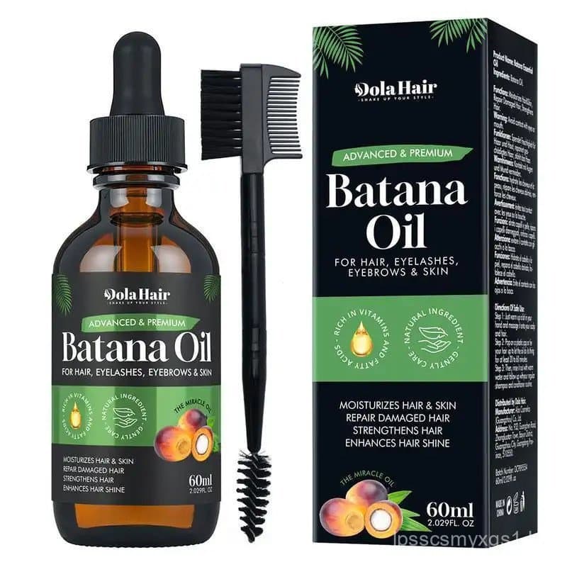 Óleo Essencial Orgânico de Batana para Cuidado Capilar 60ml Antiqueda Repara Cabelos Danificados Hidrata o Couro Cabelud
