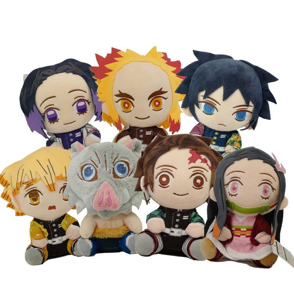 Brinquedo de pelúcia de tamanho médio, Carvão de Bambu, Yuhira, Demon Slayer, JHNI