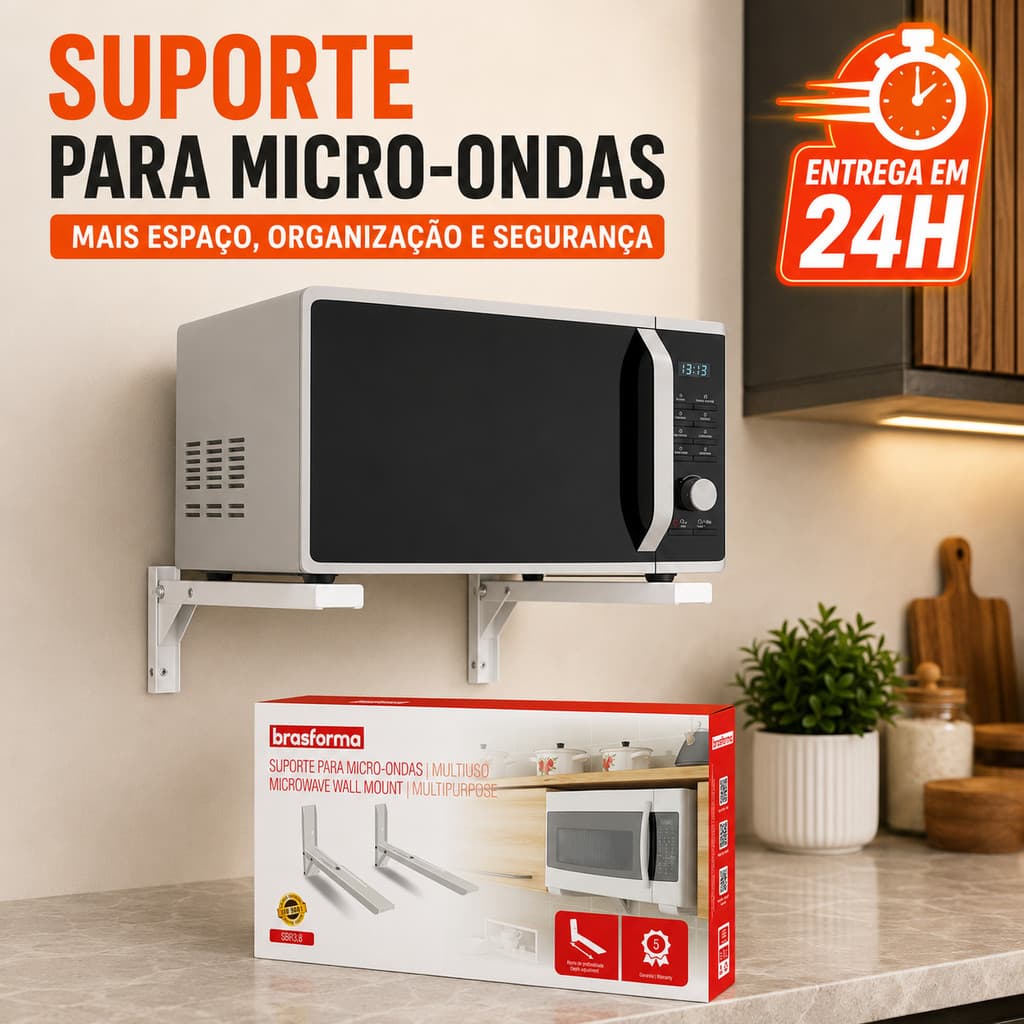 Suporte para Forno Elétrico Micro-Ondas Microondas Filtros Impressora Brasforma