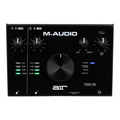 Interface de Áudio USB MIDI M-Audio Air 192|6 Resolução 24 Bit