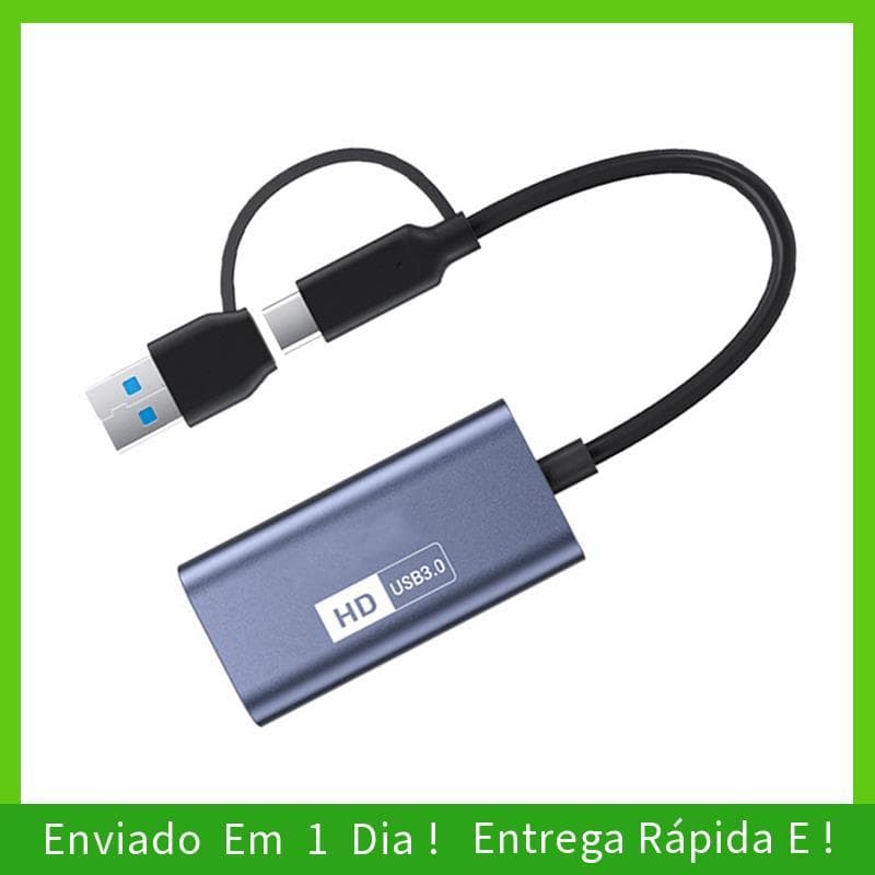 - joyce Placa De Captura De Vídeo USB3.0 Tipo-C HD Placas 4K 30Hz-Switch USB-A/Compatível