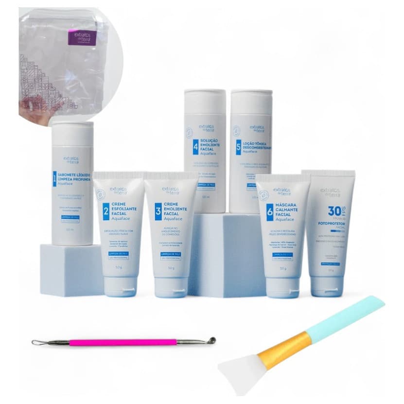 Mini Kit Limpeza De Pele Estudante Profissional