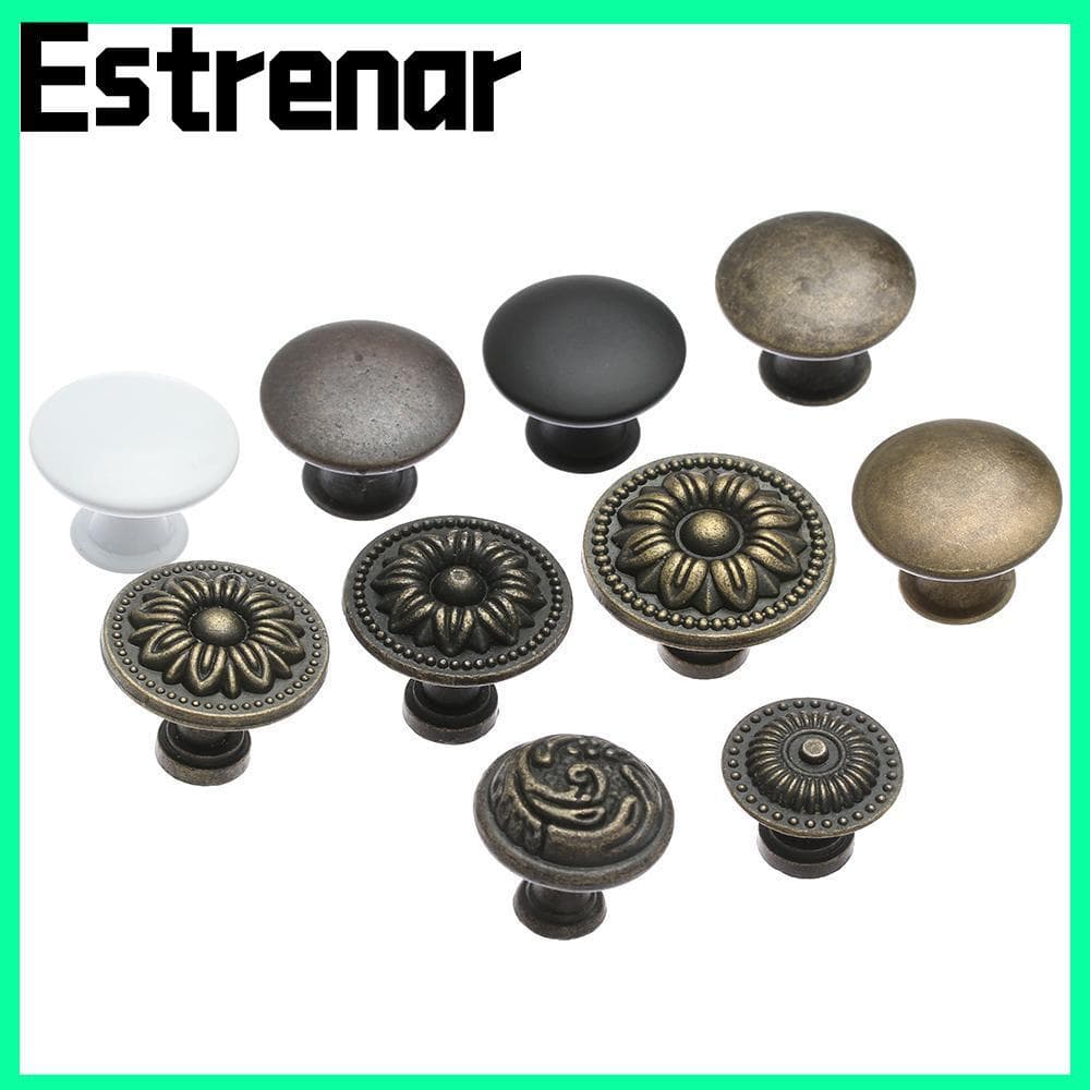 ESTRENAR 2 Peças Puxador De Armário Acessórios Hardware Cozinha Maçaneta De Porta De Latão Antigo