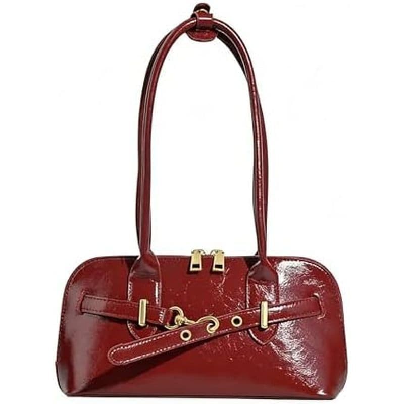 Bolsa De Ombro Vintage Para Mulheres Y2K | Nas Axilas Retrô Com Alça Superior