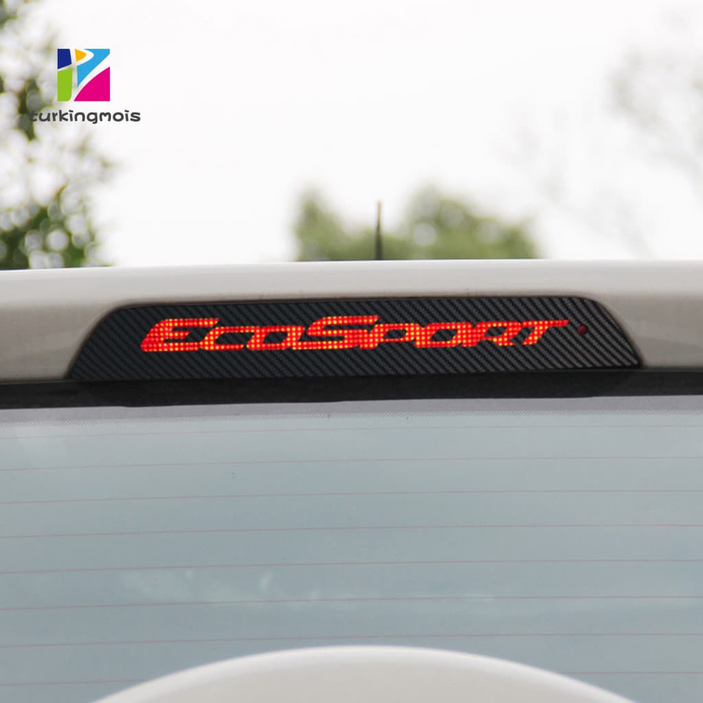 ZTUR_ Adesivo À Prova D'água De Espessura Moderada Em Fibra De Carbono Para Decoração De Carro Ford
