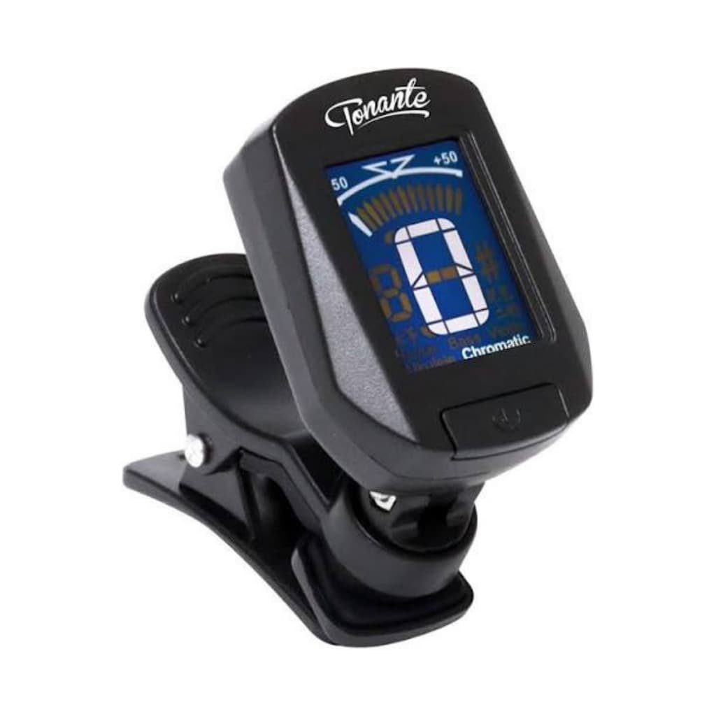 Afinador Clip Cromático Digital Tonante AF10 para Violão Guitarra Baixo Ukulele Cavaco Violino Preto