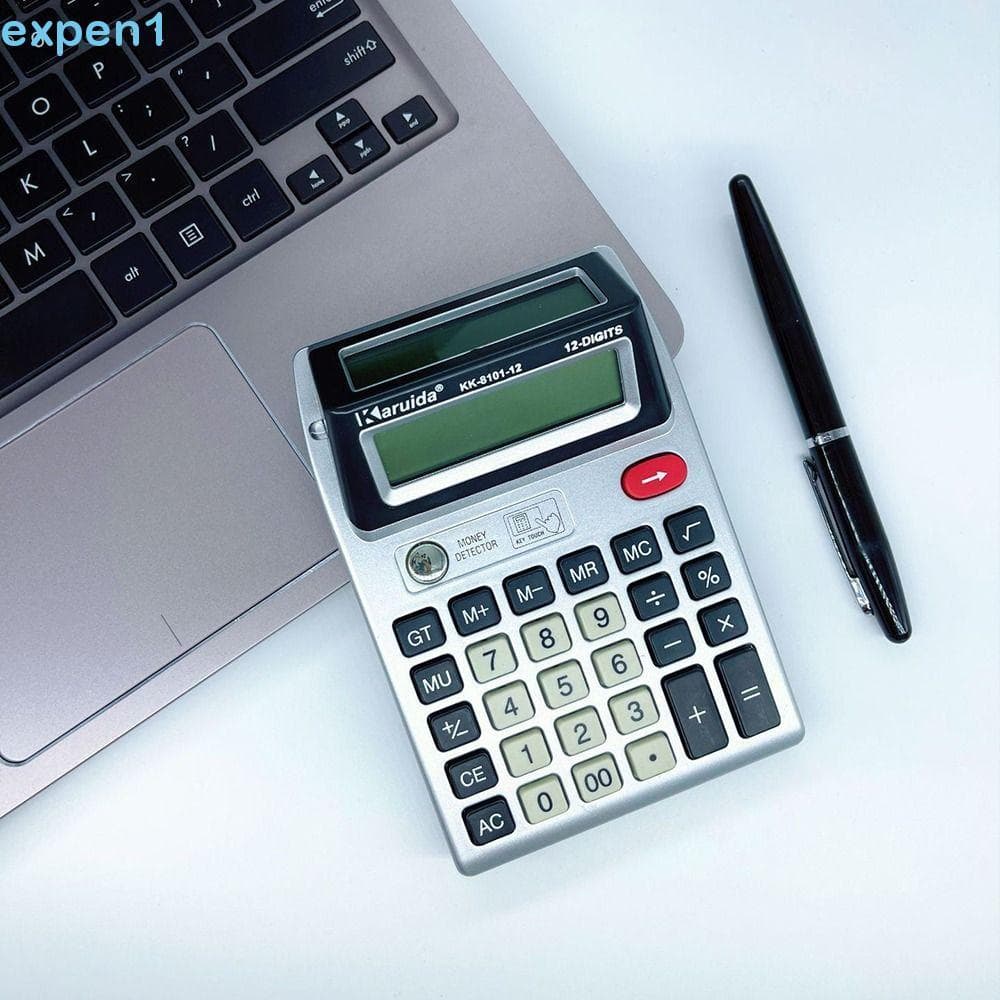 Calculadora EXPEN De 12 Dígitos , De Contador Financeiro Alimentada Por Bateria Com Tela Grande , Fácil De Usar