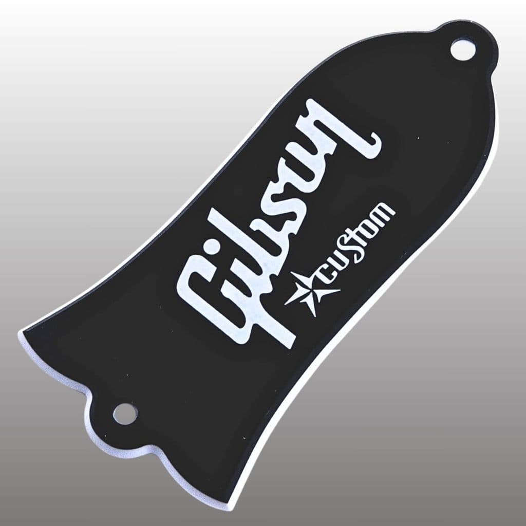 Placa De Cobertura Personalizada Em Forma De Sino Preto , 2 Furos Camadas , Para Gibson SG Les Paul Baixo LP Padrão Pers