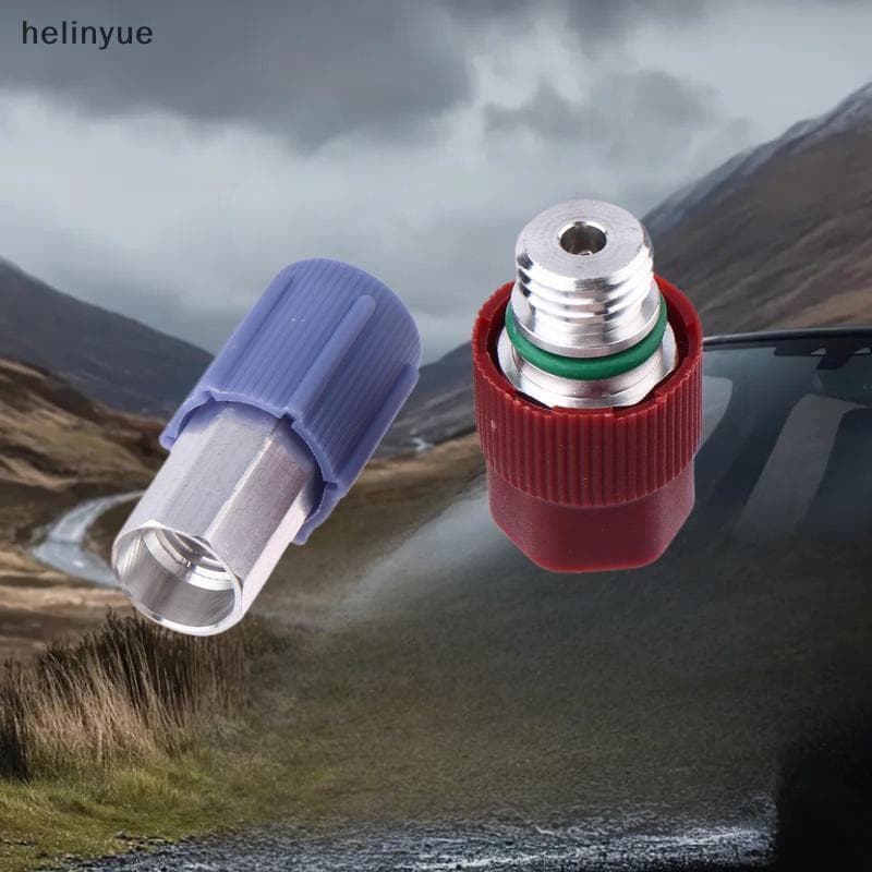 2 Pcs Ar Condicionado Hd Nd Adaptador Conexões R134a Para Opel Seat Und 357820795H