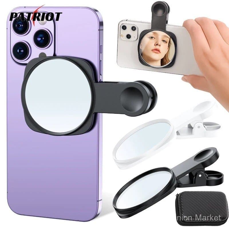 Clipe Refletor para Câmera de Smartphone - Espelho Universal para Selfie para Câmera Traseira de Telefone - Kit para Cel