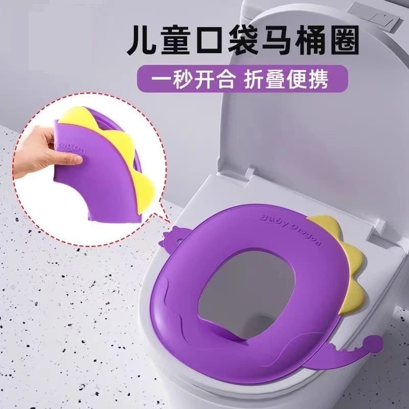 Crianças dobrável assento de toalete bolso toalete bebê viagem passeio Hotel toalete portátil esteira dos desenhos anima