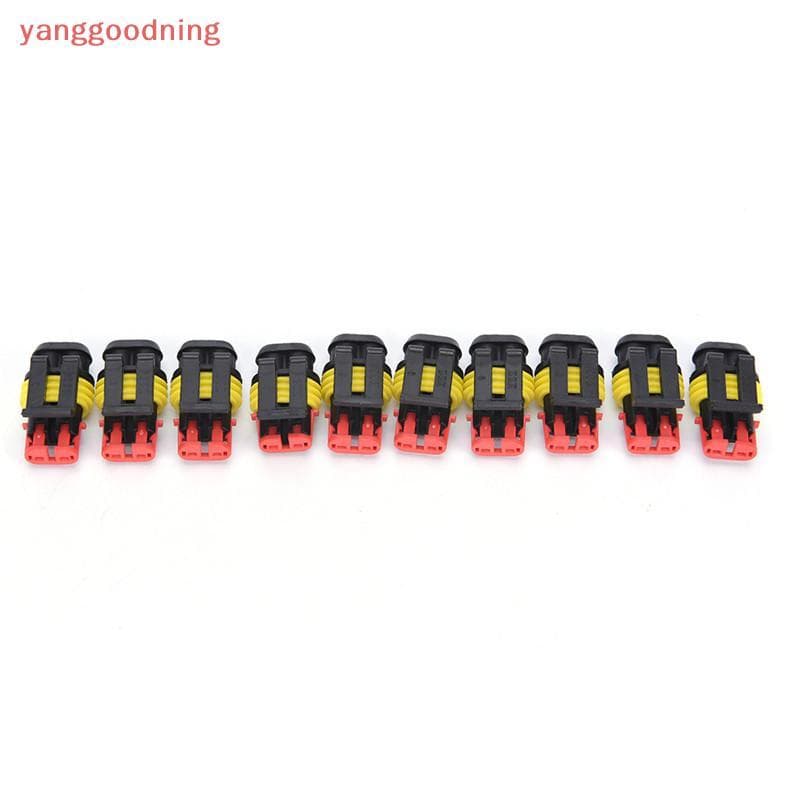 (YGN) 10 Kits De 2 Pinos Selados À Prova D'água Fio Elétrico Conector Plug Carro Conjuntos Automotivos