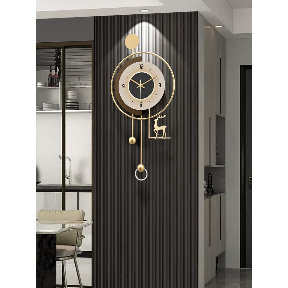 2026 novo estilo relógio de parede luz luxo moderno criativo casa sala estar grade relógio decorativo High-End moda reló