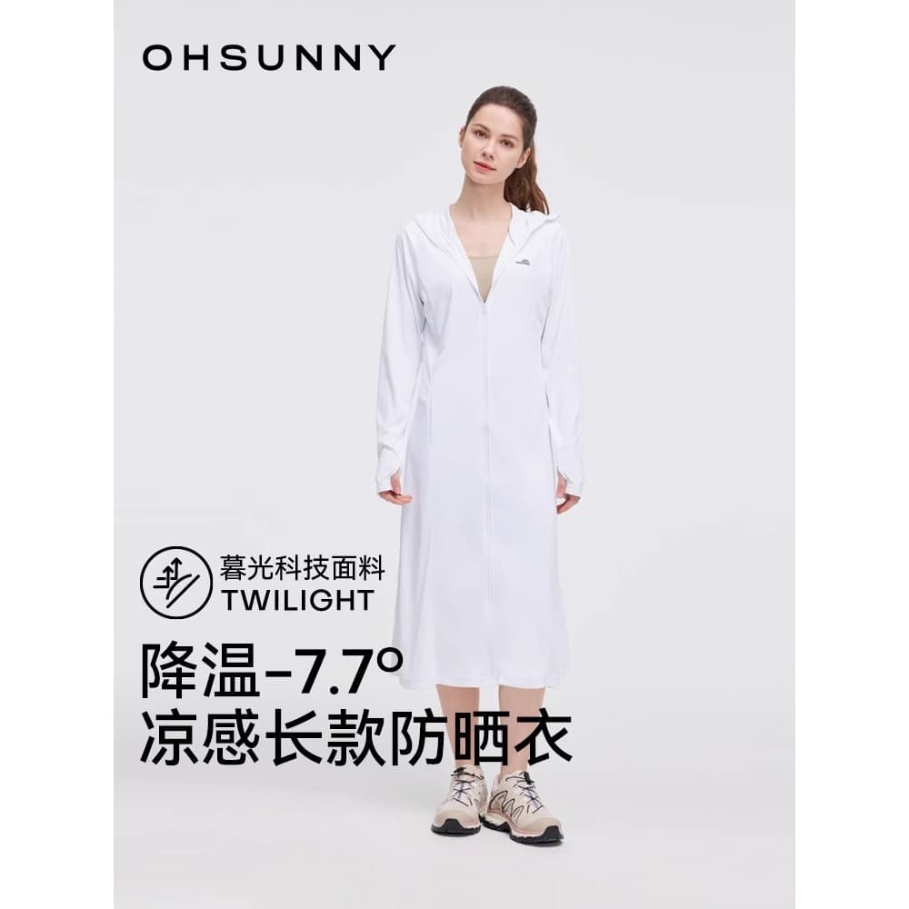 Ohsunny deusa legal sentimento longo protetor solar roupas ao ar livre corpo inteiro Anti-ultravioleta Super bonito prot