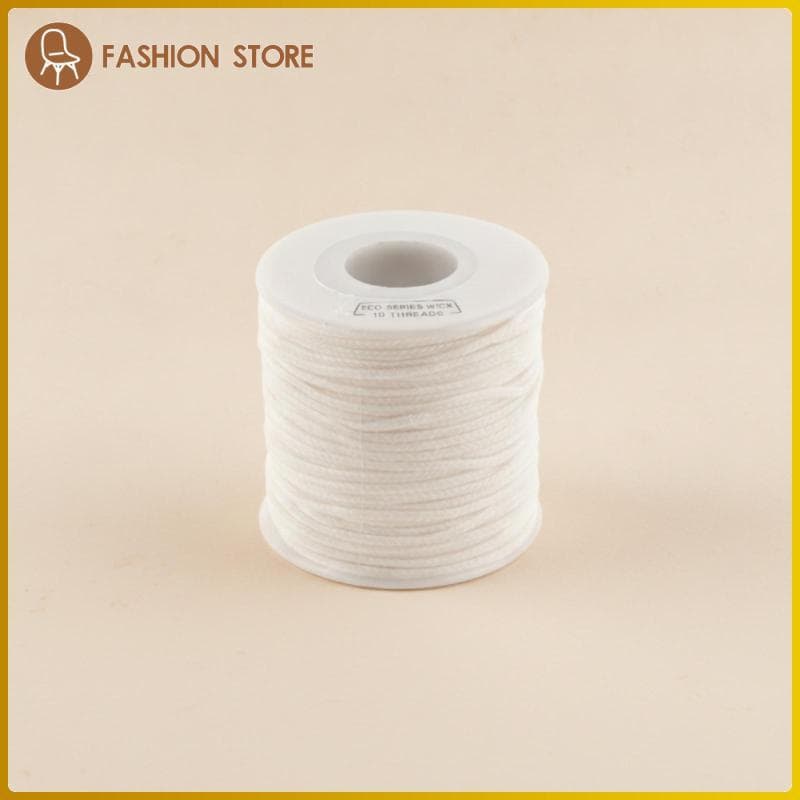 [Wishshopeelq] Pavio Sem Fumaça E Cera , Rolo De Algodão Com Baixo Teor De Cinzas , Cheiro Para Artesanato Doméstico