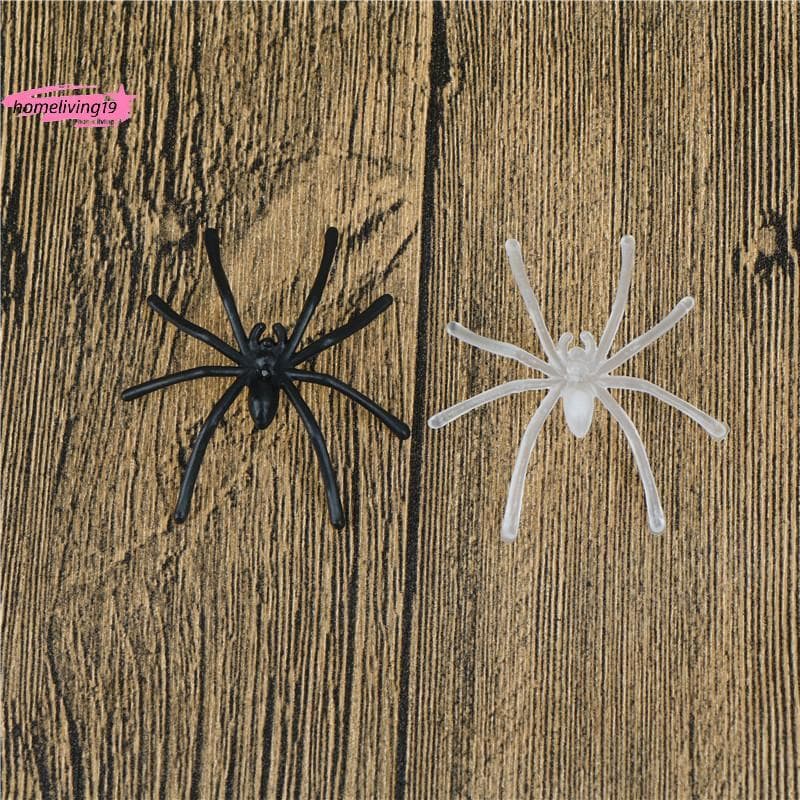 HOM Lotes 30pcs Halloween Plástico Bla Aranha Brincando Brinquedos Decoração Adereço Realista Quente