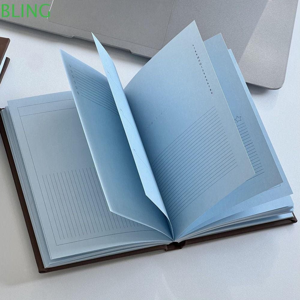 Caderno BLING, Planner A6 com Capa Chocolate, Diário de Viagem com Capa Dura DIY GEOY