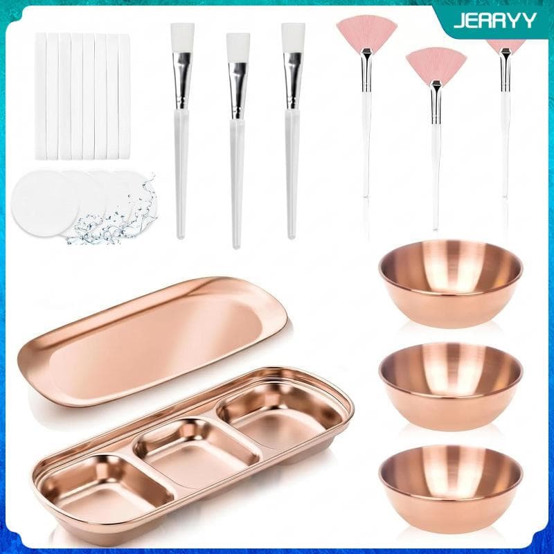 [Wishshopeljj] Kit De Regime De Cuidados Faciais De 23 Peças Com A Pele Fácil De Limpar Bandeja Puff Úmido Prático Para