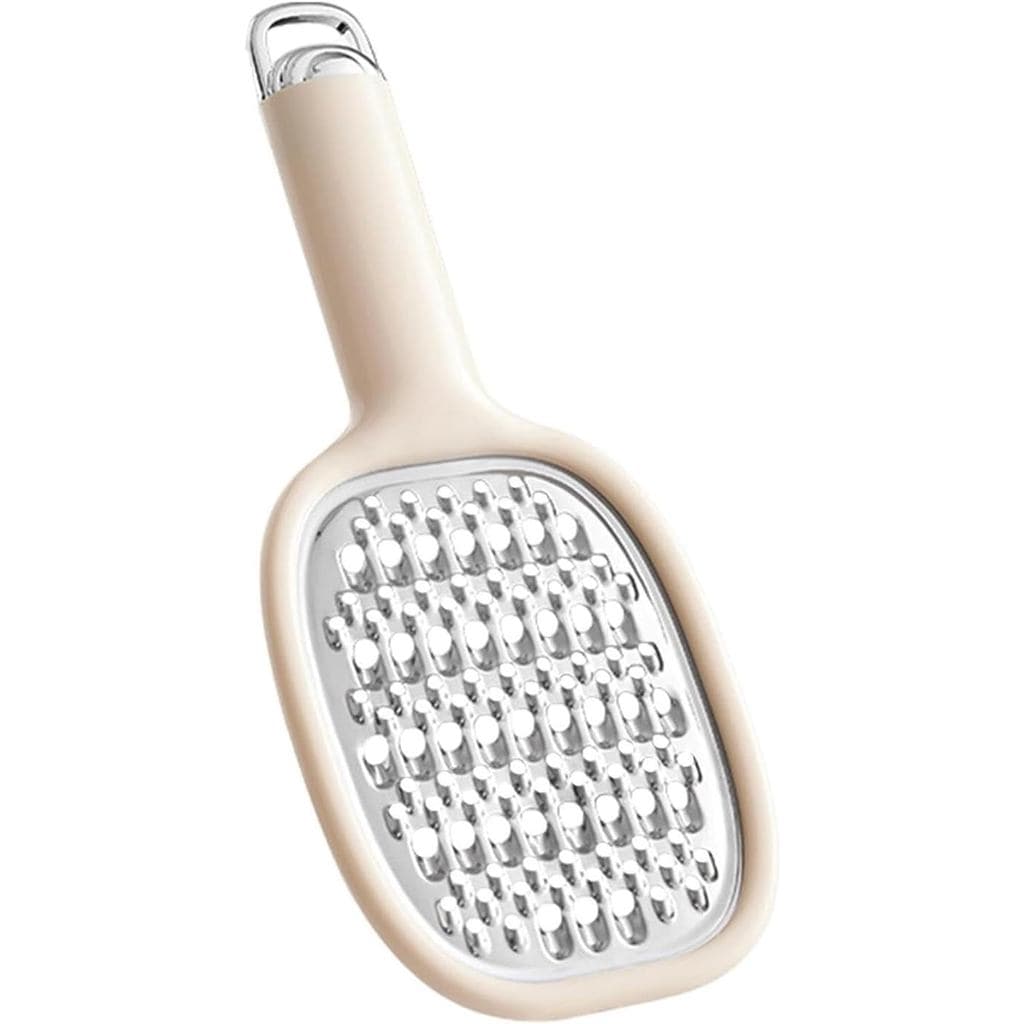 Ralador de Cozinha em Aço Inoxidável com Cabo Ergonômico – Ralador de Queijo e Zester Suspenso para Fatiar sem Esforço,