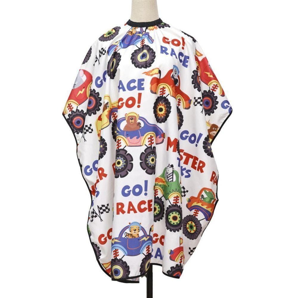 Capa De Corte De Cabelo De Desenho Animado Infantil , Cabeleireiro Profissional Fofa Para Crianças , Vestido À Prova D'á