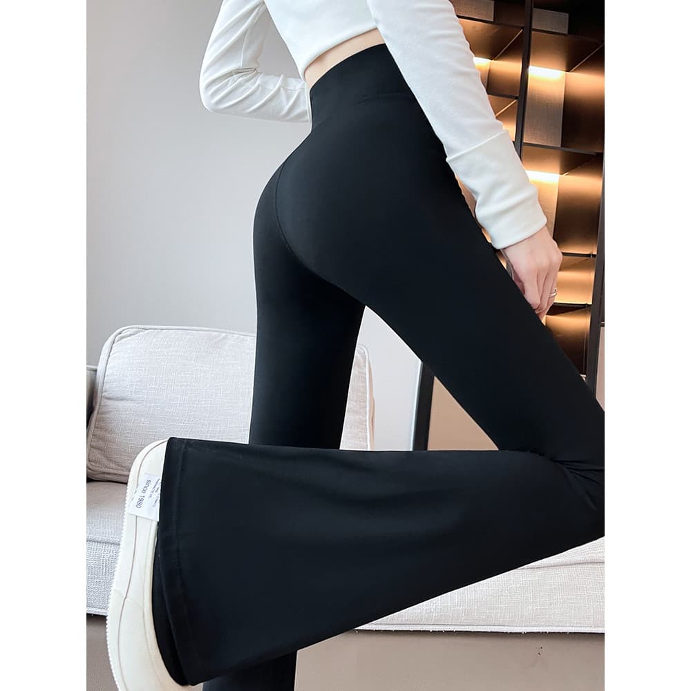 Preto queimado calças femininas outono 2025 novo estilo de cintura alta Hip-Lifting calças de Yoga calças de dança do co