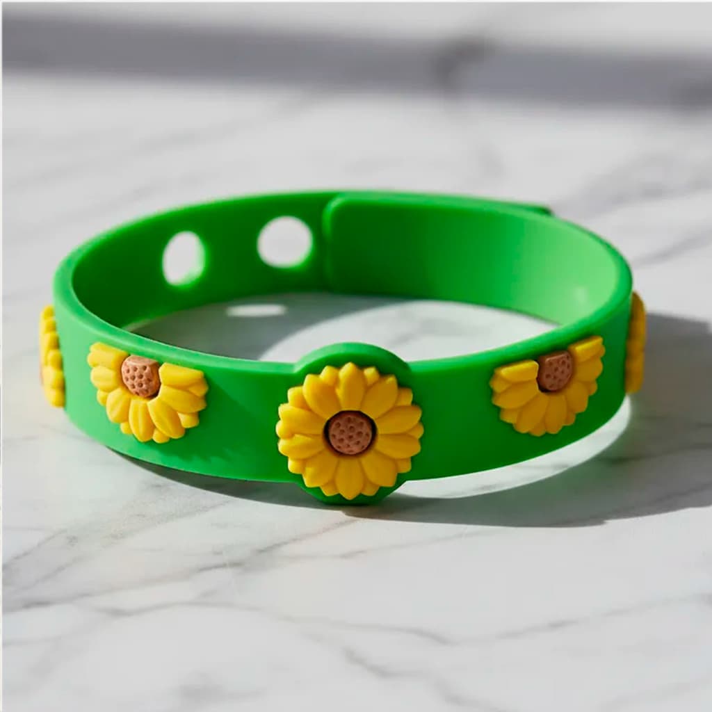 Pulseira Girassol de Identificação Deficiências Ocultas Pulseira Infantil e Adulto Girassol Envio Rapido