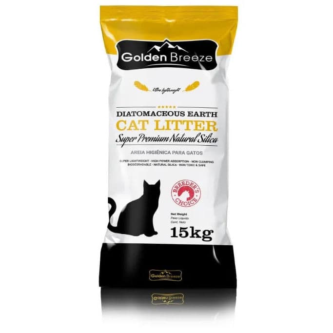 Areia Higiênica para Gatos Golden Breeze Super Premium 15KG