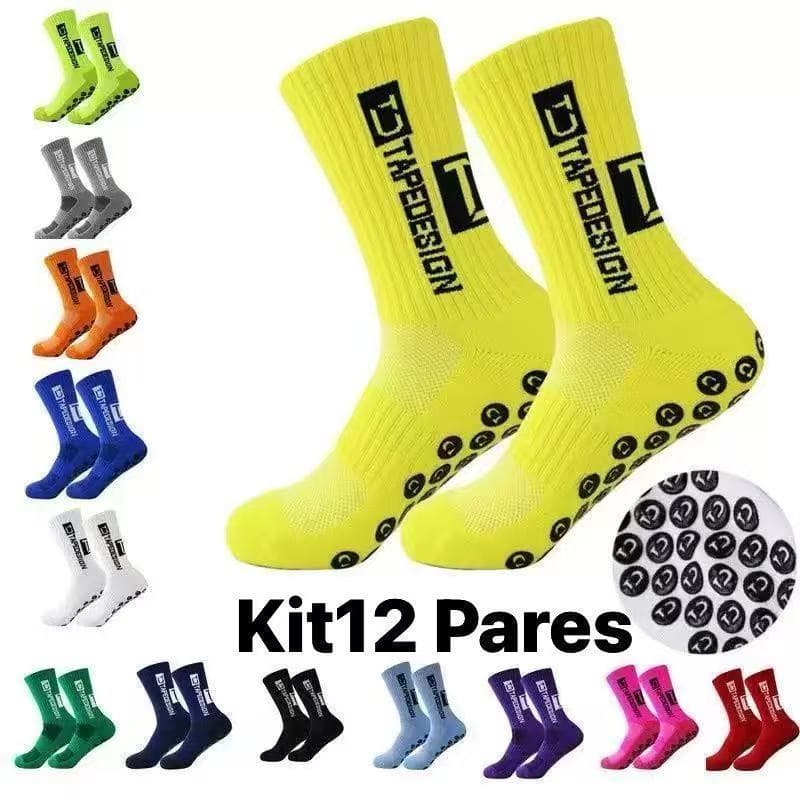 KIT3.6.12 Pares De Meias De Futebol De Alta Qualidade