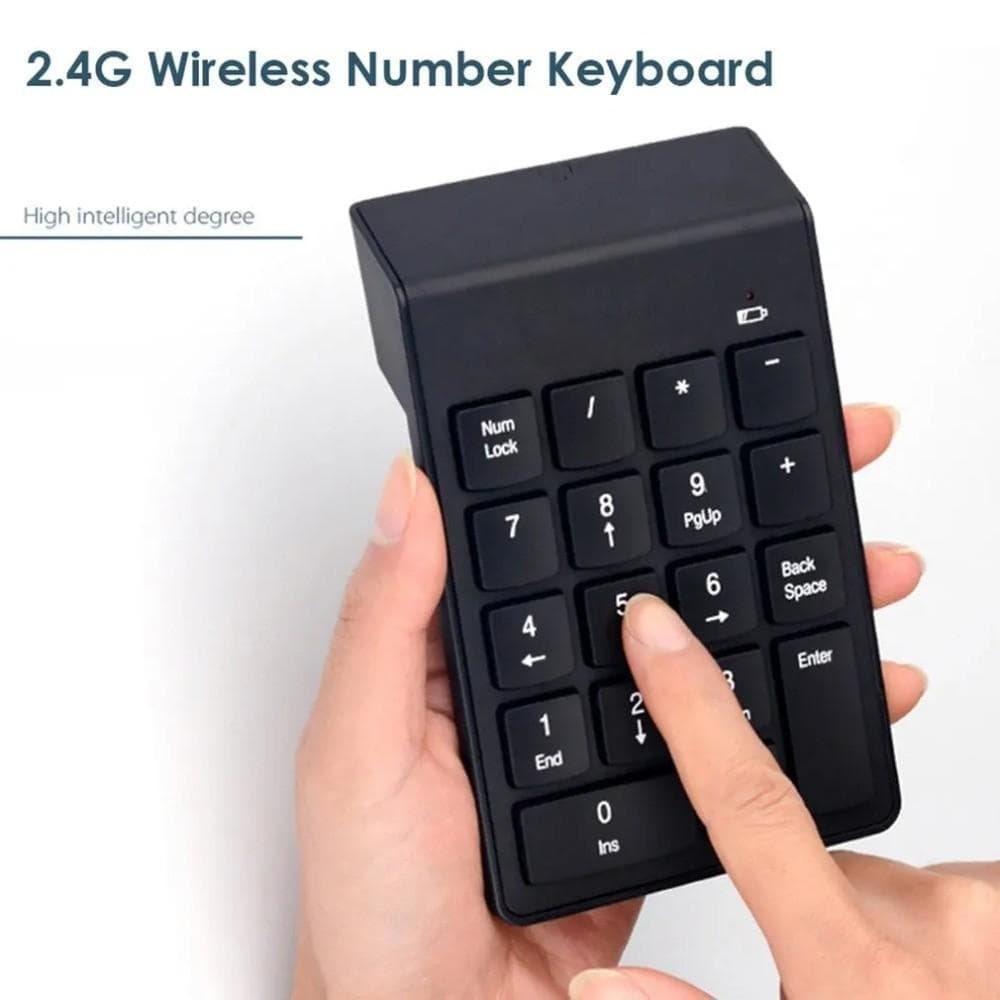 Teclado Sem Fio , Calculadora Slim Design Mini Digital , Numérico 2.4G De 18 Teclas