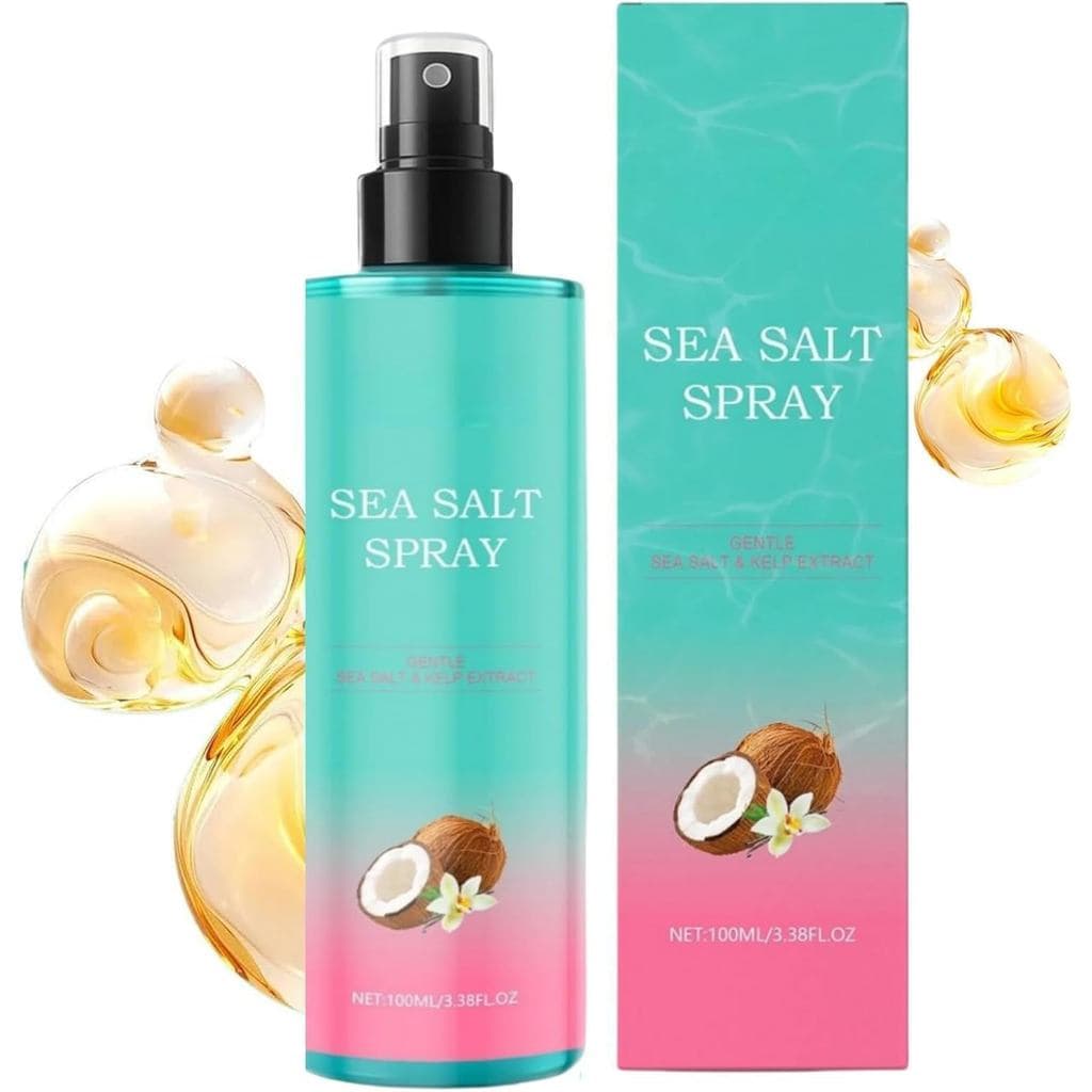 Spray de Sal Marinho para Mulheres e Homens, Novo Spray Texturizante de Sal Marinho 2026, Aroma de Coco, Água Volumizado