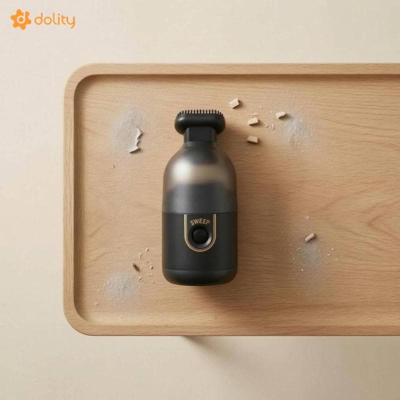 [Acituna] Mini Aspirador De Mesa Portátil Operado A Vácuo , Fácil De Usar , Varredor De Migalhas Para Escritório , Carro