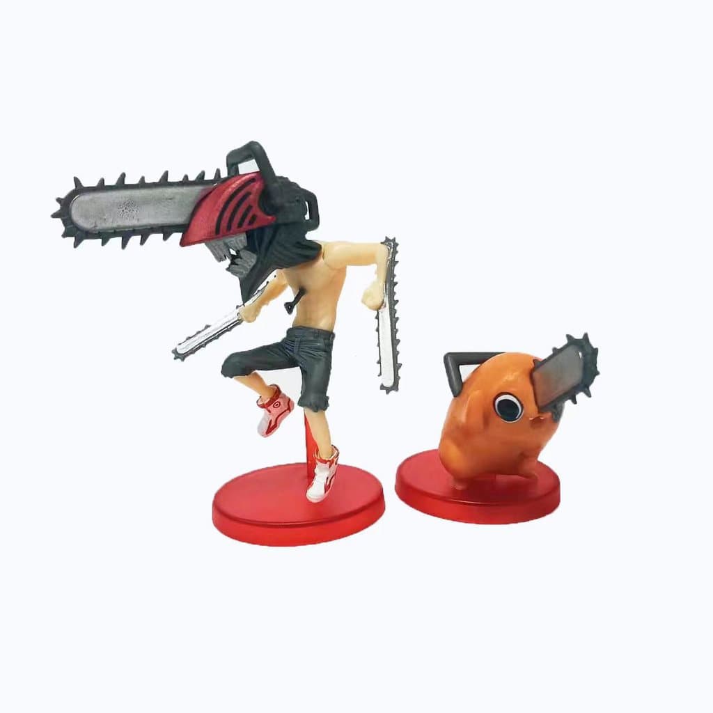 Figura do Chainsaw Man, figura de tecido, Denji, Pochita, Power, brinquedo modelo versão Q, figurina 2D.