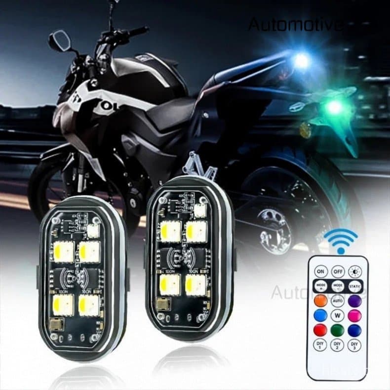 Luzes Estroboscópicas LED RGB para Aeronaves e Carros, Luzes de Motocicleta, Luzes de Posição LED Sem Fio, Luzes de Adve