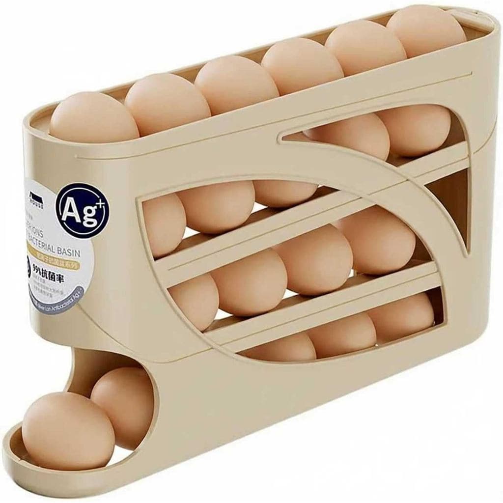 Suporte para Ovos de Geladeira, Organizador/cesto para 30 ovos para geladeira, organizadores e armazenamento para cozinh