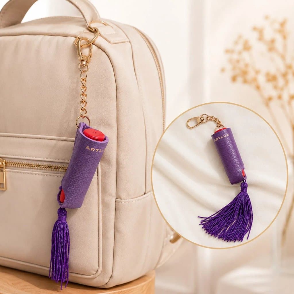 Porta-Batom Unitário Artlux 002 em Sintético Texturizado com Tassel