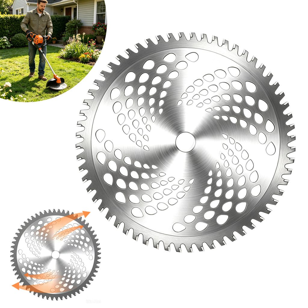 Disco Serra 80 Dentes Para Roçadeira Universal 25,4mm Aço Corta Mato Galho