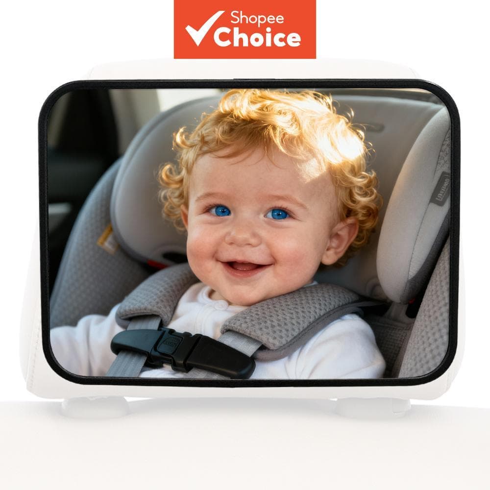 Espelho Retrovisor Para Assento De Carro De Bebê-Parte Ampla E Transparente Assentos Ajuste Universal