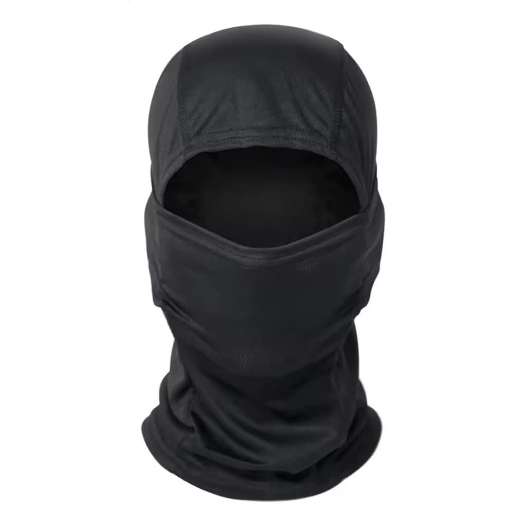 Máscara Balaclava Preta Lisa Proteção UV Vento Poeira Moto Bike Unissex toca