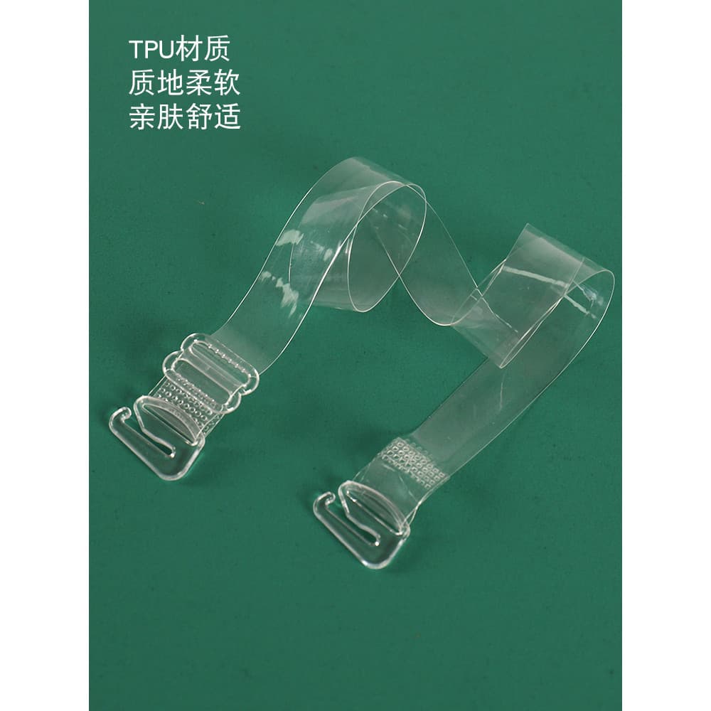 Alças de ombro transparentes transparentes invisíveis antiderrapantes sem marcação sutiã feminino decote fino acessórios