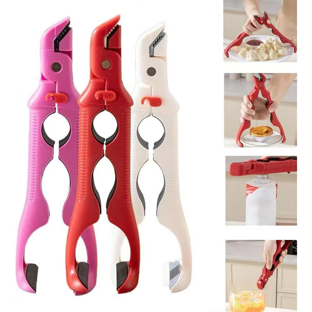 Pegador Anti-Queimadura para Cozinha, Pinça Antiaderente para Tigelas e Pratos Quentes, Sem Esforço
