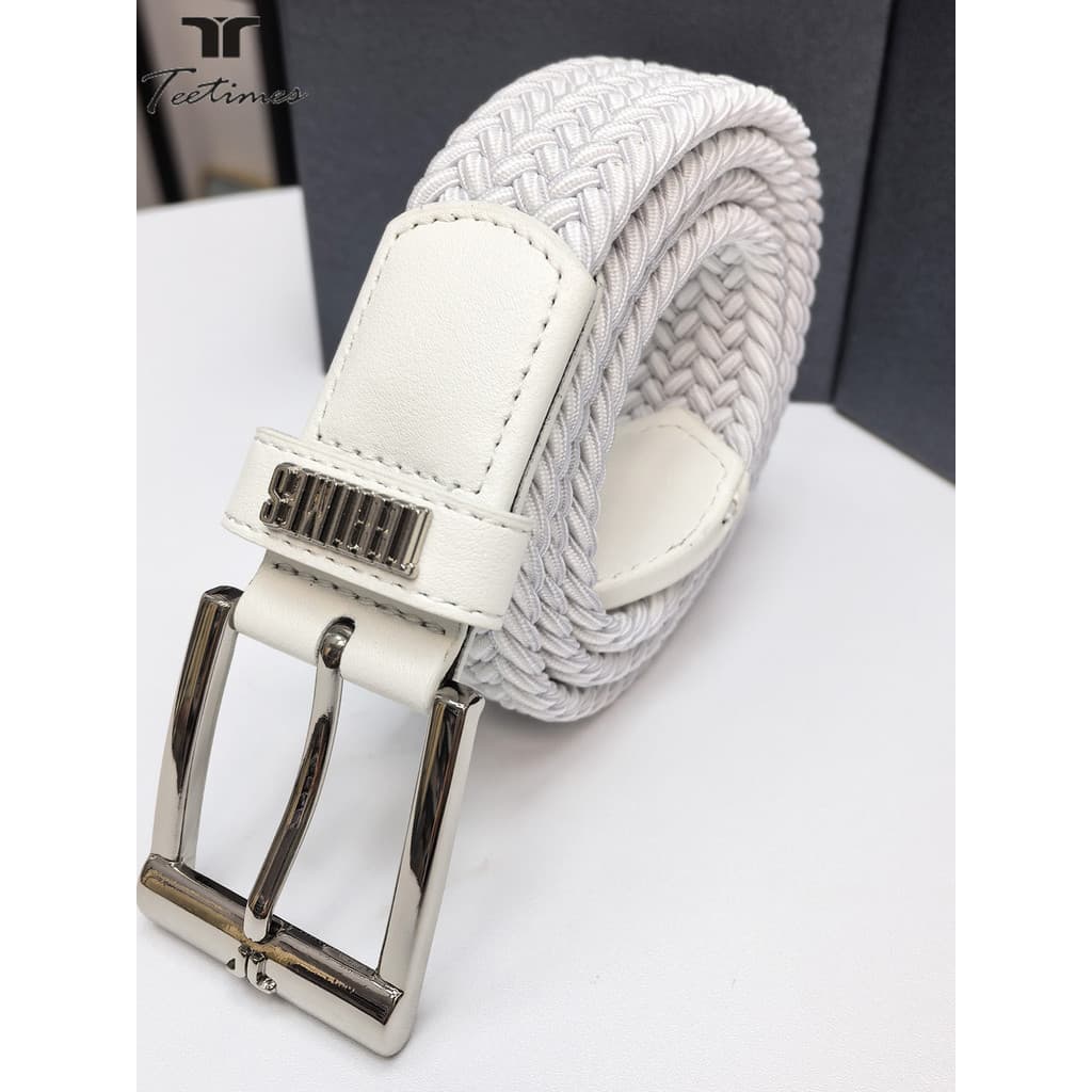 Novo cinto de golfe masculino elástico estiramento não poroso cinto Casual esportes cinto de golfe masculino trançado ci