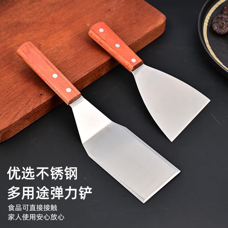 Tiramisu espátula bolo espátula cozinhar Teppanyaki aço inoxidável bife espátula Pizza cru fritar mão cozinhar ferrament