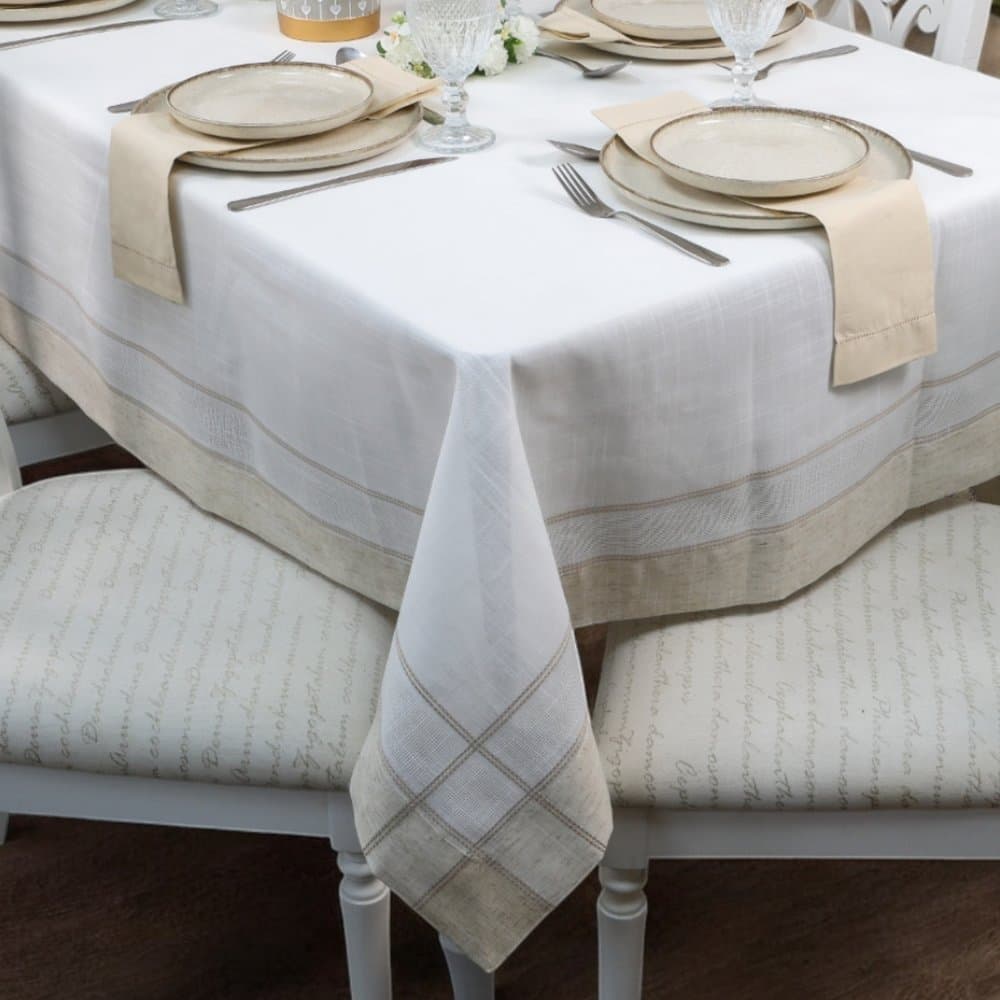Toalha de Mesa Quadrada 4 Lugares Maison Charmy