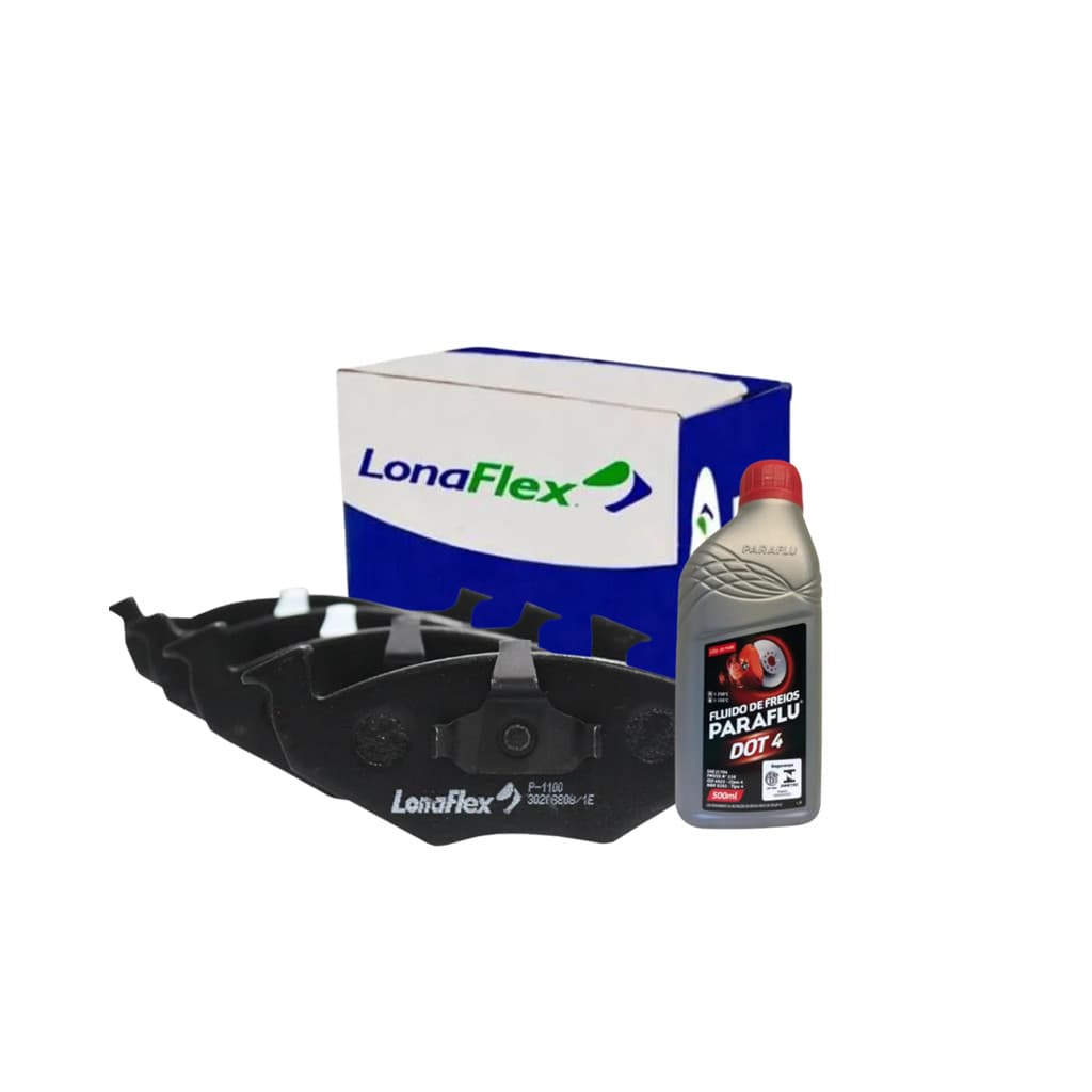 KIT FLUIDO FREIO DOT-4 + PASTILHA FREIO GOL/VOY/SAV 09/