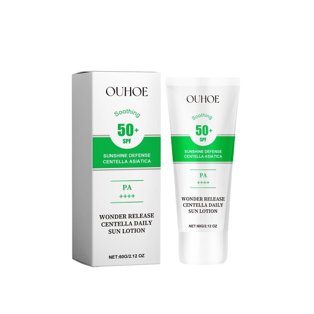 Protetor Solar Centella Asiatica Hidratante Transparente para o Verão, Suave, Hidratante, com Efeito de Isolamento Prote