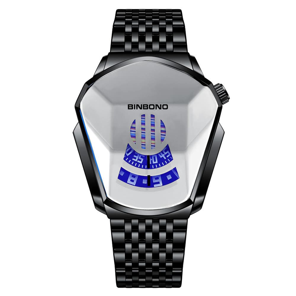 Relógio masculino Shopee, relógio moderno, relógio com design de motocicleta, relógio masculino com tecnologia de ponta