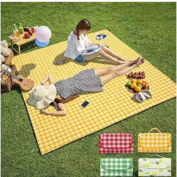 Toalha Piquenique Camping Praia Parque Dobravel Bolsa Viagem Cobrir Grama Proteger Alimentos