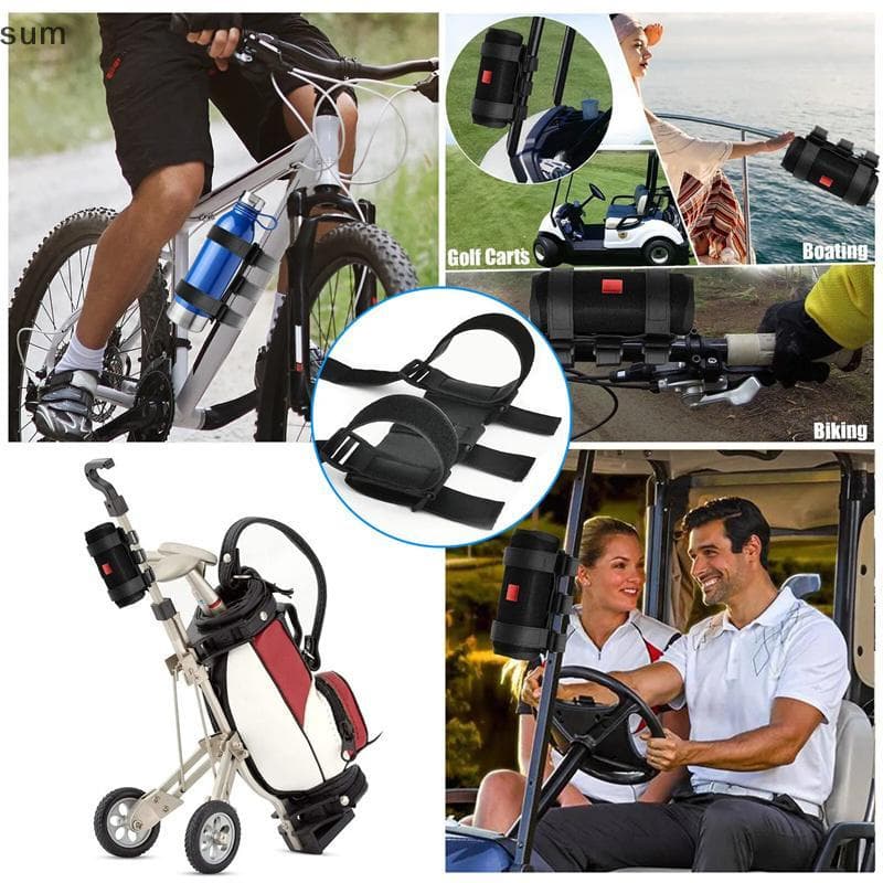 [sum] Alça Fixa Para Alto-Falante De Bicicleta , Suporte Portátil , Gaiola Garrafa De Mountain Bike , Carrinho De Golfe